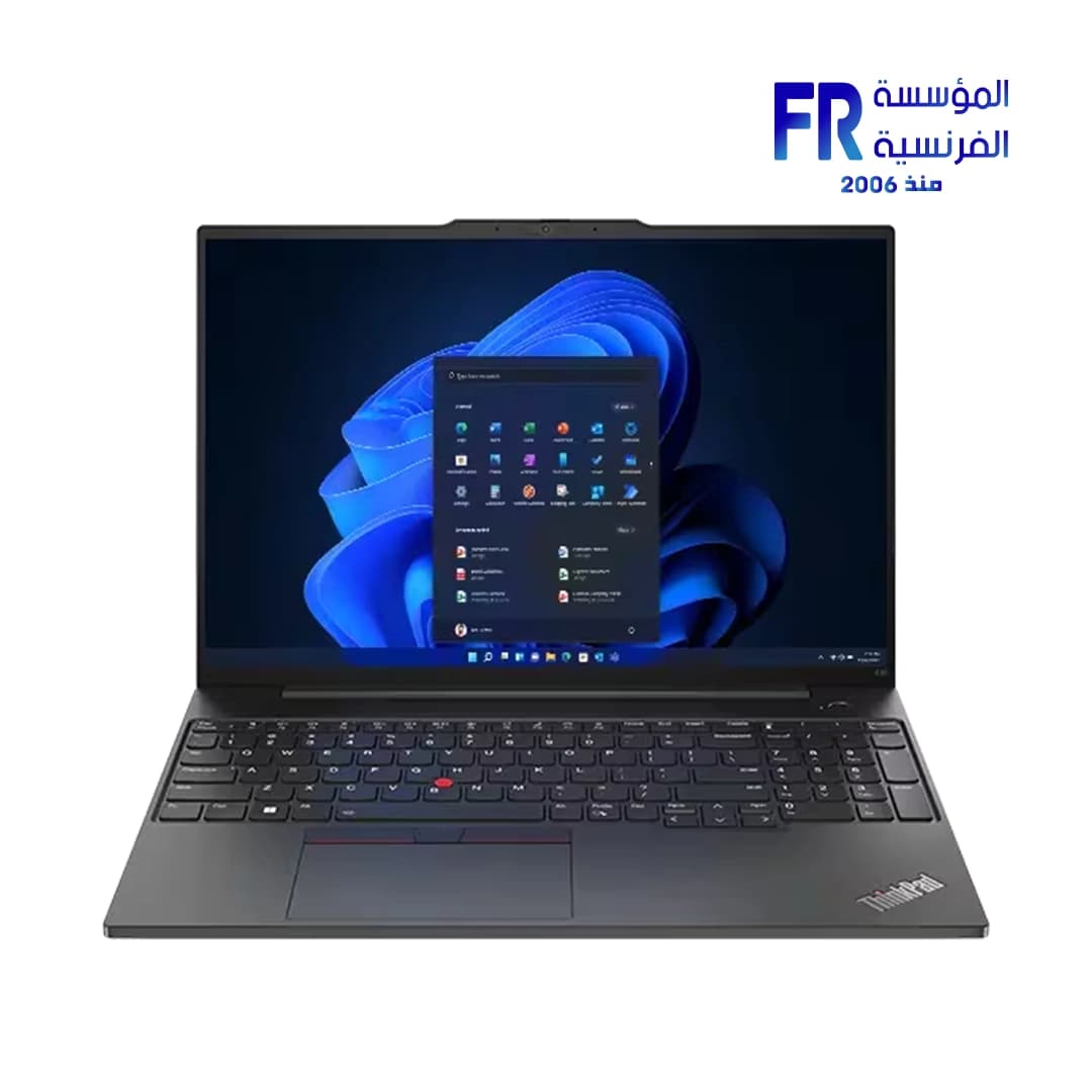 لابتوب لينوفو Thinkpad e16 Gen 1 21JN001QGP معالج Intel Core i5 1335u - رام 8GB - هارد 512GB SSD - كرت شاشة Nvidia MX 550 - شاشة 16 بوصة WUXGA