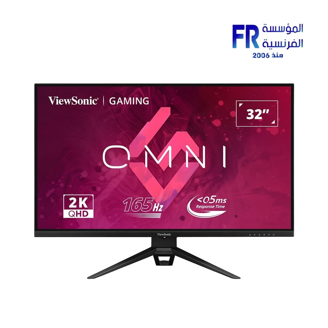 شاشة فيوسونيك ViewSonic VX3219 2K PRO مقاس 32 بوصة، 165Hz، استجابة 0.5ms، QHD، IPS