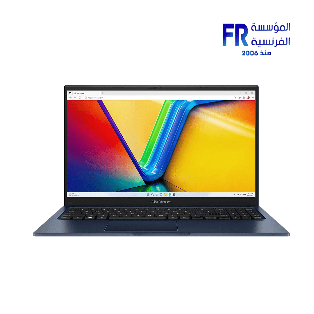 Asus Vivobook 15 X1504VA-NJ067W Intel I7-1355U – 8Gb SO-DIMM + 8Gb On Board DDR4 – 512Gb SSD – Intel Iris X – Win 11 Home Quiet Blue Laptop