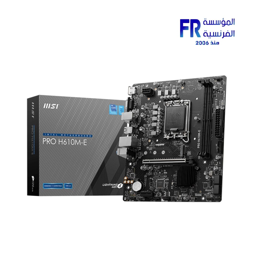 Msi Pro H610M E DDR5 Motherboard