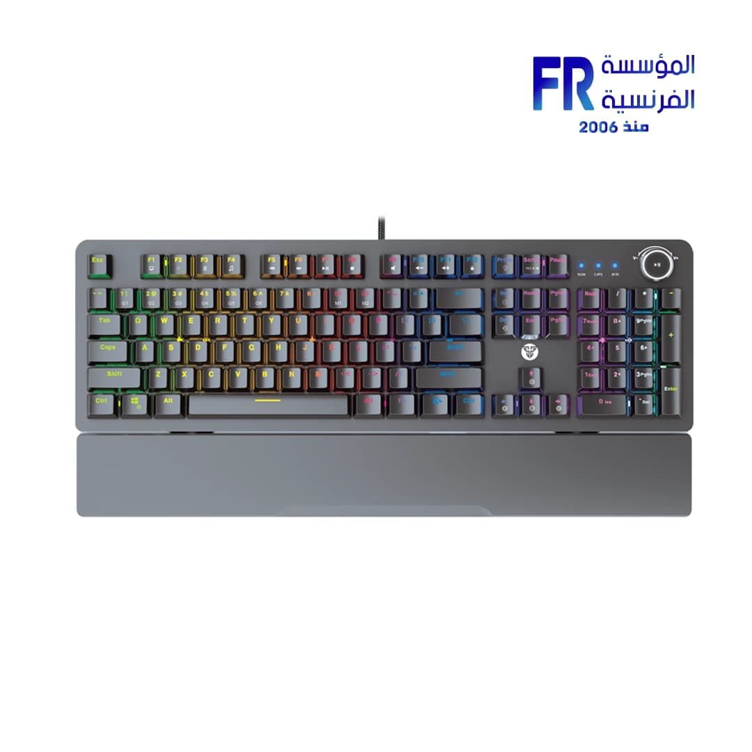 كيبورد ميكانيكي سلكي فان تك Maxpower MK853 V2 سويتش أحمر