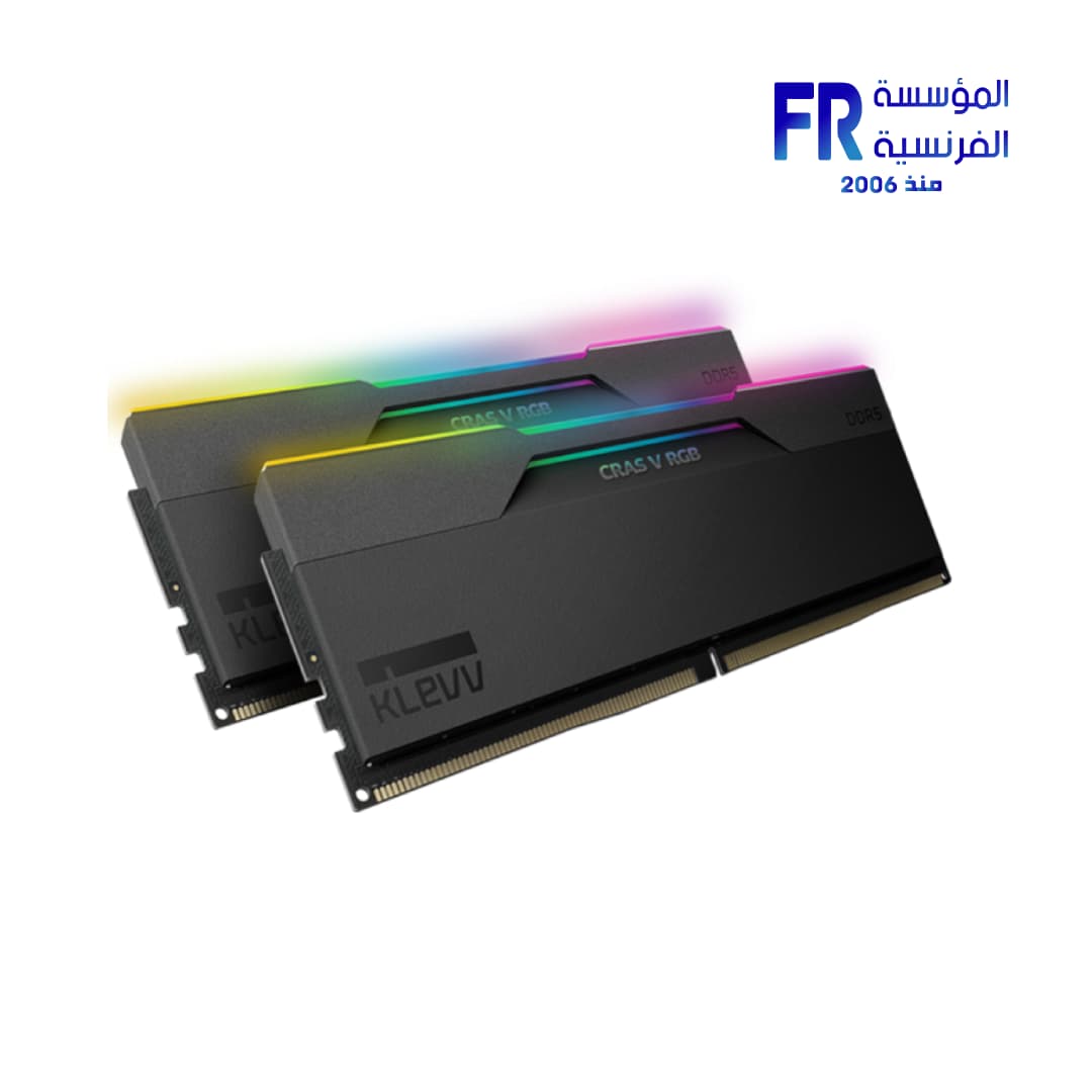 رامات ديسكتوب Klevv Cras V RGB سعة 32 جيجابايت (2x16 جيجابايت) DDR5 بتردد 6000 ميجاهرتز CL28