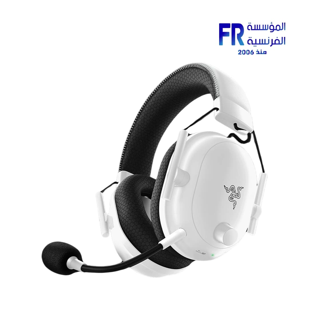 سماعة ريزر BlackShark V2 Pro لاسلكية جيمنج - لون أبيض