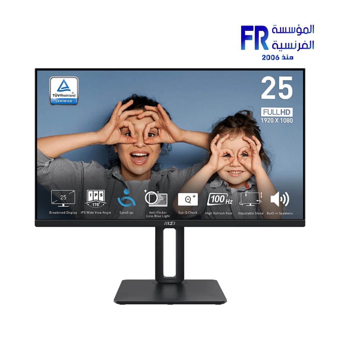 Msi Pro MP251P 25 Inch FHD 100Hz 1Ms Ips Monitor (Open Box)