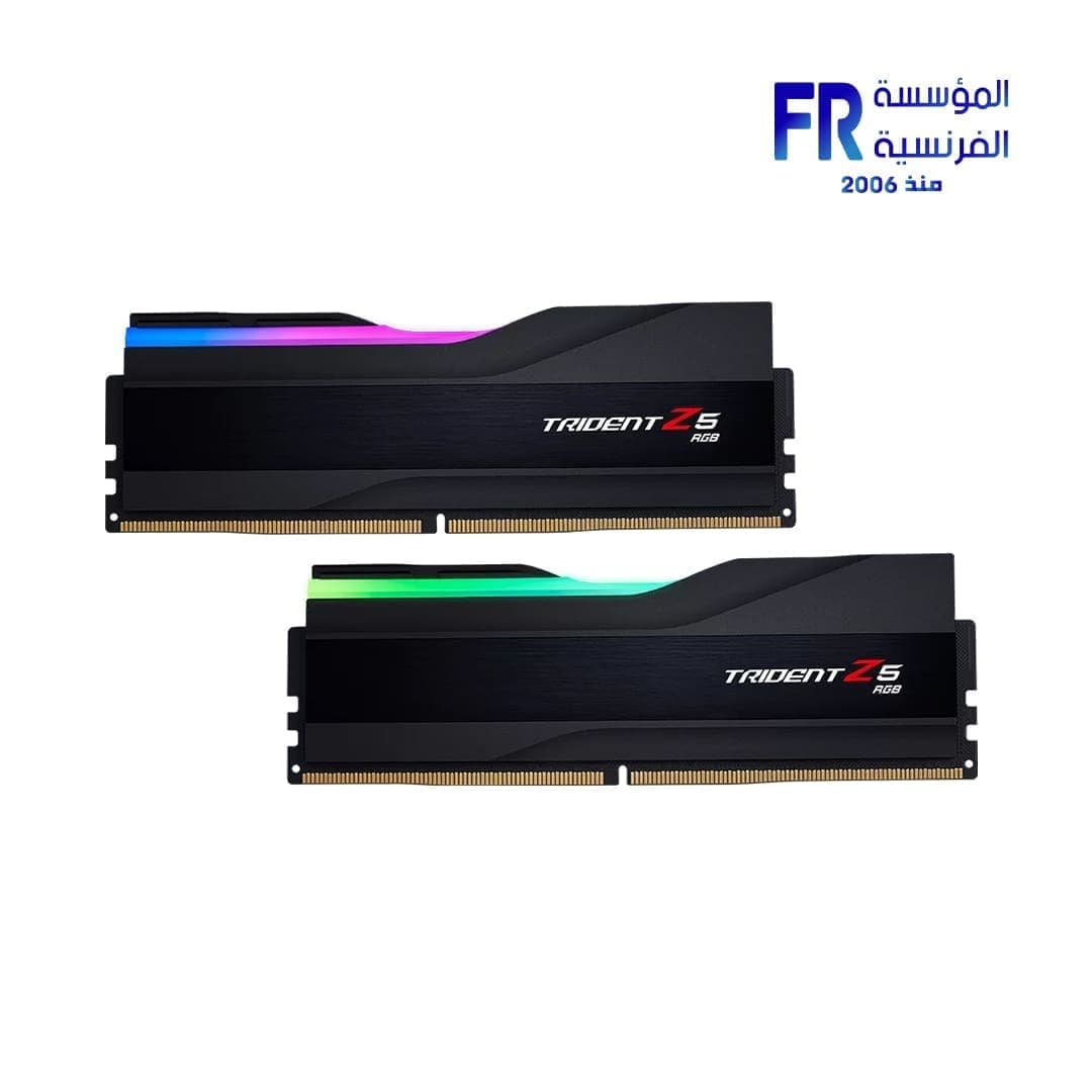 رامات ديسكتوب G Skill Trident Z5 RGB سعة 32GB (2x16GB) DDR5 بتردد 6400Mhz CL32