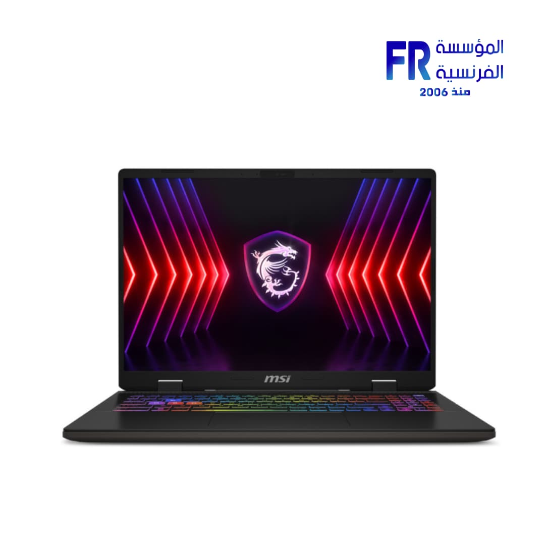 لابتوب جيمنج ام اس اي Sword 16 HX B14V، معالج Intel Core i7 الجيل 14 HX، رام 16GB DDR5 5600Mhz، هارد 1TB NVMe PCIe Gen4 SSD، كرت شاشة RTX 4050 6GB، شاشة 16 بوصة 144Hz FHD+ IPS - رمادي