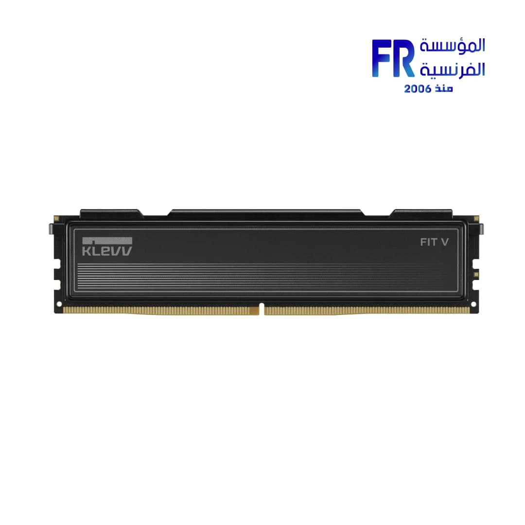 رامات ديسكتوب Klevv Fit V سعة 16 جيجابايت 1x16 جيجابايت DDR5 بتردد 5600 ميجاهرتز CL30 لون أسود