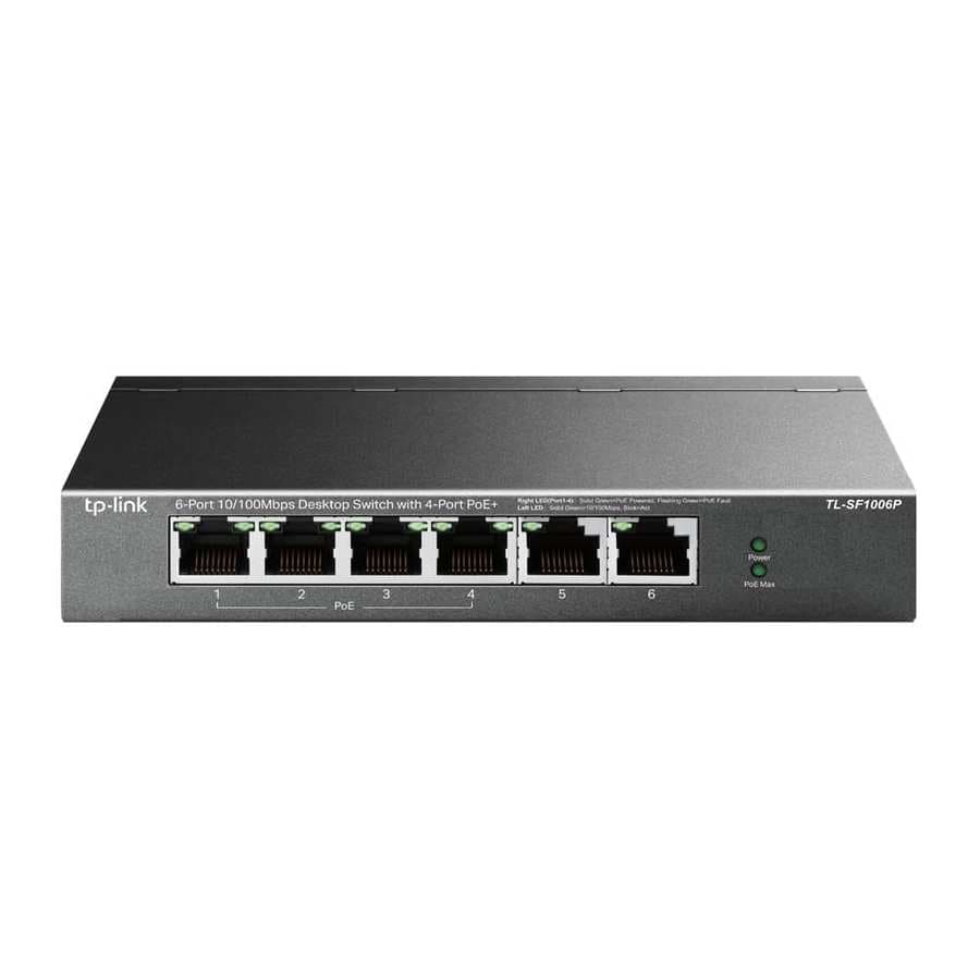 SWITCH 6P TL SF1006P 4P POE 10 100