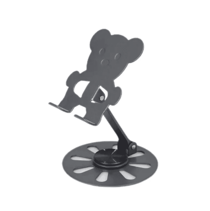 Mobile desktop stand metal circle base