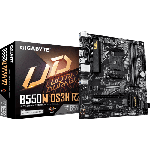 Gigabyte B550M DS3H R2 | AM4 | DDR4 | PCIe 4.0 | mATX Motherboard