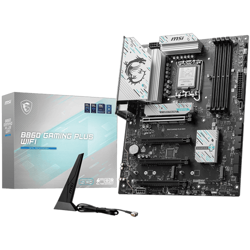 MSI B860 GAMING PLUS WIFI | LGA 1851 | DDR5 | PCIe 5.0 | ATX Motherboard