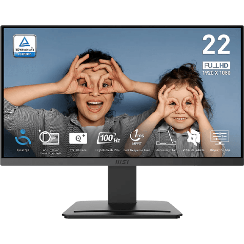 MSI PRO MP223 E2 Business Monitor | 22 Inch | FHD | VA | 100Hz | 1MS