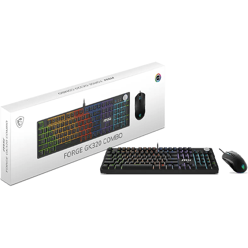 MSI Forge GK320 US Gaming Mouse & Keyboard Combo RED Switch