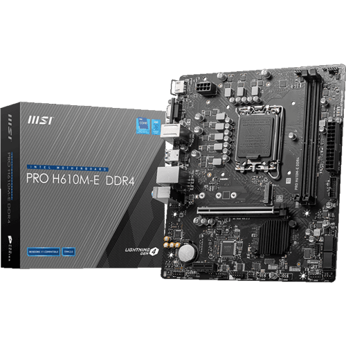 MSI Pro H610M-E | LGA 1700 | DDR4 | PCIe 4.0 | mATX Motherboard