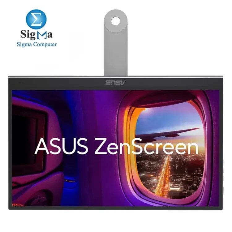 ASUS ZenScreen OLED MQ16AHE 15.6" FHD OLED, 100% DCI-P3, 1ms, HDR-10, USB-C & Mini HDMI, 360° kickstand, auto-rotation, ultra-slim, 3-year warranty (burn-in included)
