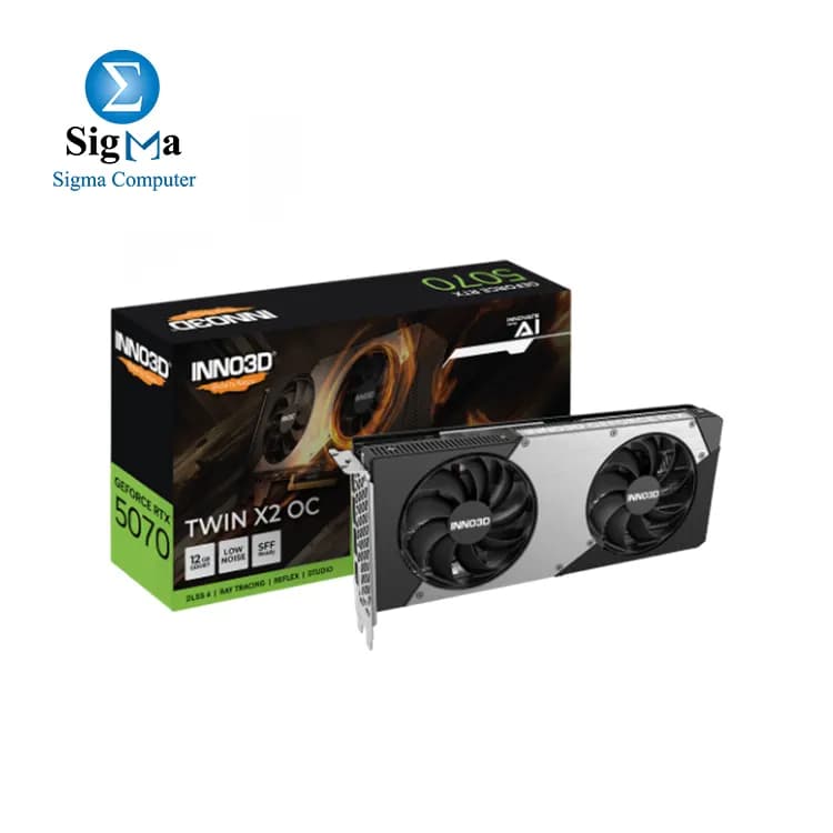 INNO3D GeForce RTX 5070 TWIN X2 OC 12GB GDDR7 - Black