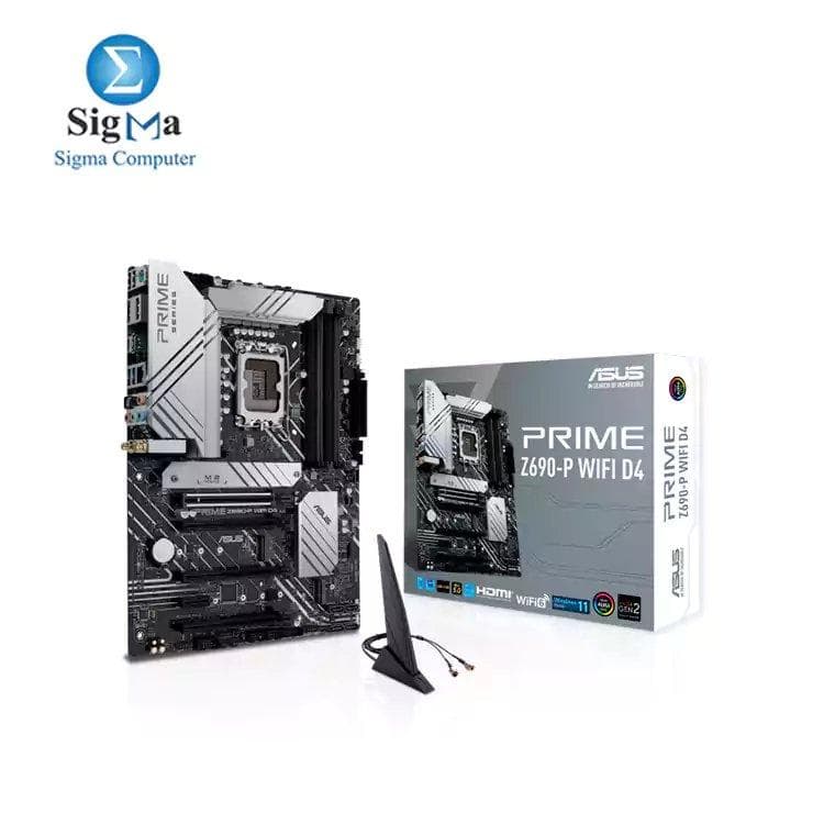 لوحة أم اسوس انتل Z690 (LGA 1700) مقاس ATX مع دعم PCIe 5.0 و DDR4 و WiFi 6 و Aura Sync