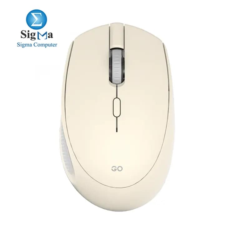 ماوس بصري لاسلكي FANTECH Go W193 بيج، 800 1600 DPI، 4 أزرار، مدى 10 متر، 59.2 جرام، بطارية 1xAA، متوافق مع Windows و macOS