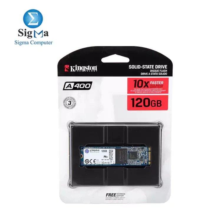 كينجستون A400 M.2 2280 120GB SATA III TLC هارد SSD داخلي SA400M8/120G