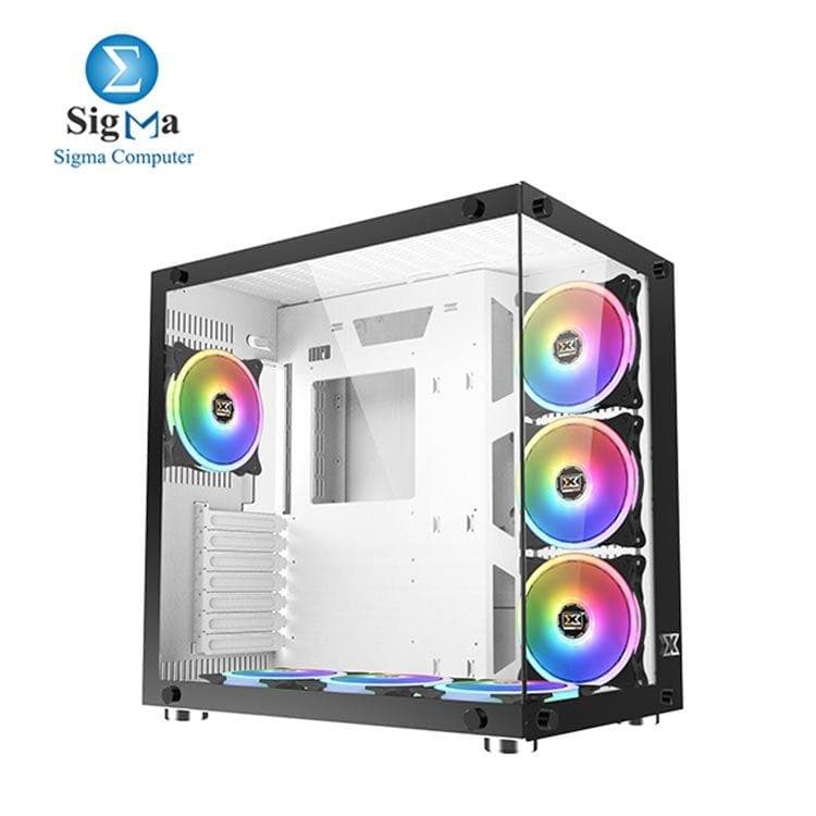 XIGMATEK Aquarius Plus (white) MID-TOWER Gaming Case 7 ARGB fans