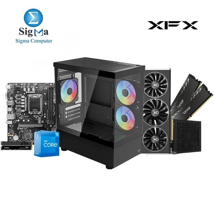 XFX Builds -09- MSI B760M-E - Intel Core i5-12400F - Lexar 2x8GB 3200MHz - XFX RX 6750 XT 12GB - Lexar NM620 256GB - Aerocool Viewport ARGB And LUX 750W 80+PLUS BRONZE
