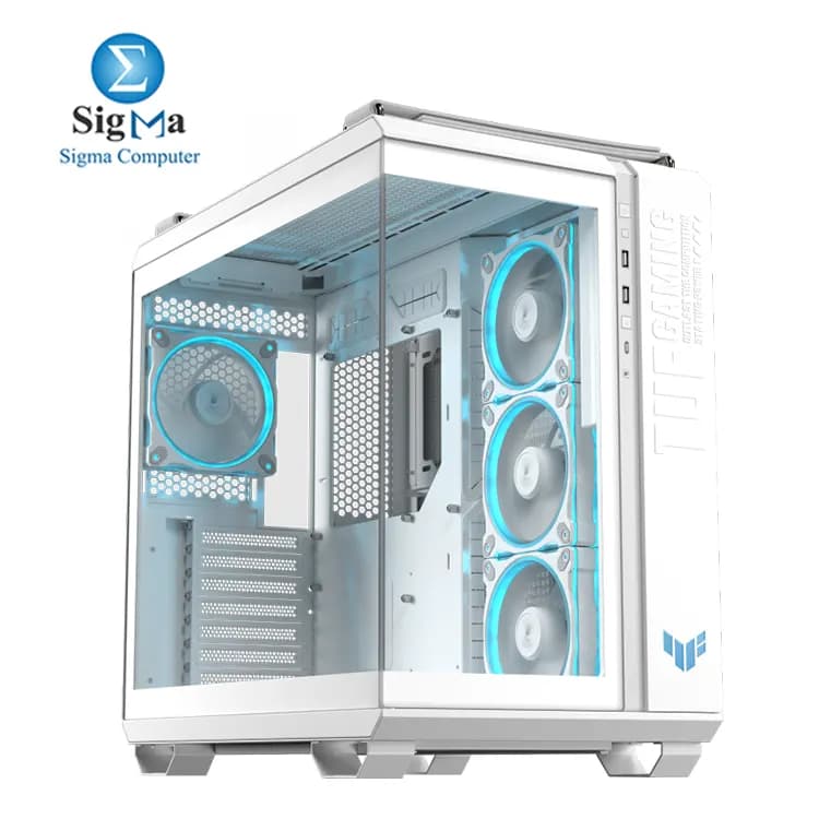 كيسة اسوس TUF Gaming GT502 Horizon ARGB - أبيض