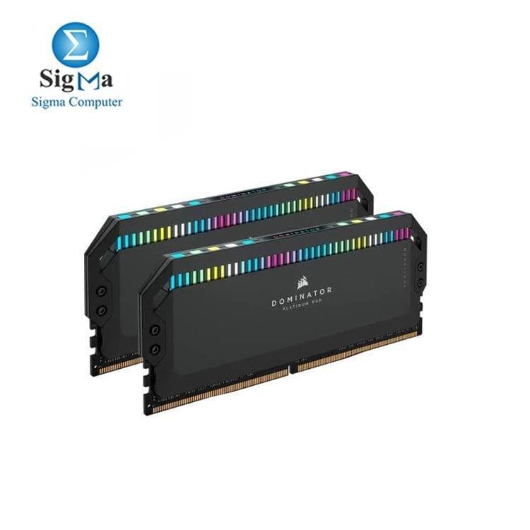 رام كورسير 64GB (2X32GB) CMT64GX5M2B6600C32 Dominator Platinum RGB 6600Hz DDR5