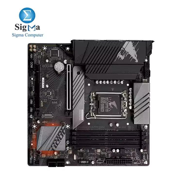 لوحة أم جيجابايت انتل® B660 AORUS مع 12*+1+1 Twin Hybrid Phases Digital VRM Design, Fully Covered Thermal Design , 2 x PCIe 4.0 M.2 with Thermal Guard, Intel® 2.5GbE LAN, Rear USB 3.2 Gen 2x2 Type-C®, RGB FUSION 2.0, Q-Flash Plus