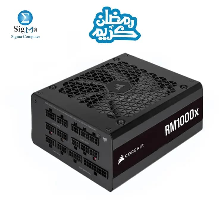 كورسير RM1000x — مزود طاقة 1000 وات 80 PLUS Gold كامل الوحدات ATX (CP-9020201-UK)
