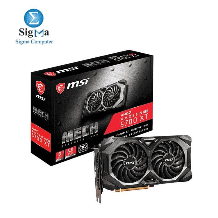 كرت شاشة ام اس اي Radeon RX 5700 XT MECH OC 8G DDR6