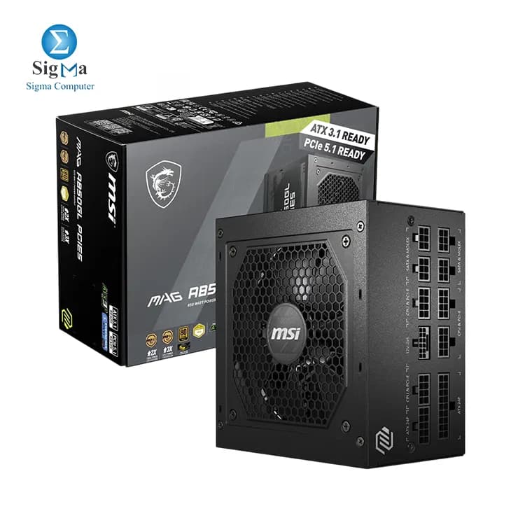 MSI MAG A850GL PCIe 5 & ATX 3.0 850W Full Modular 80 Plus Gold Gaming Power Supply
