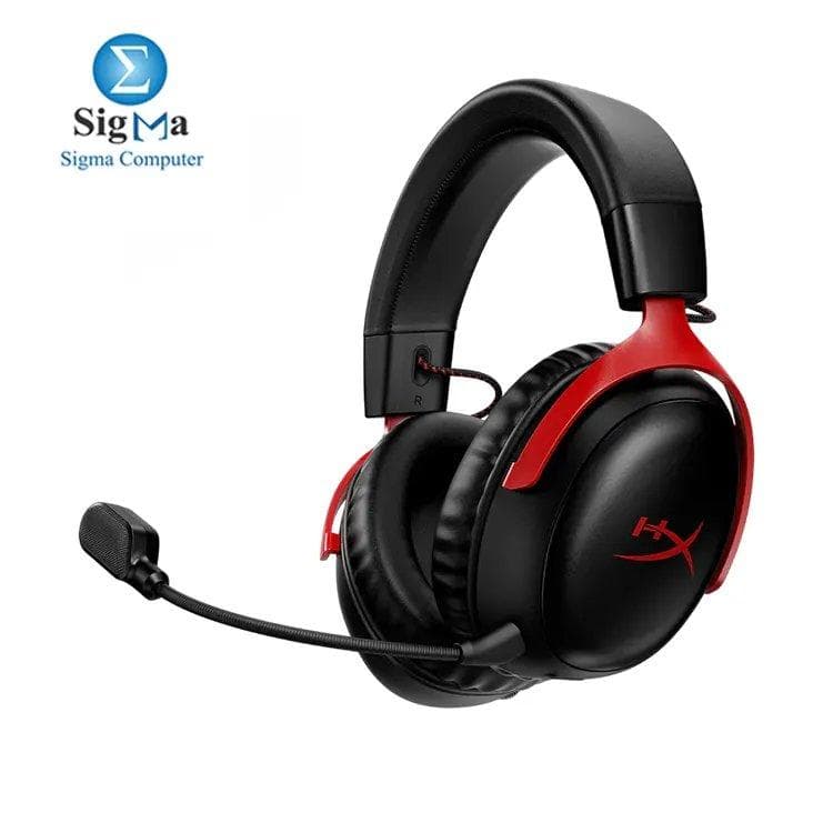 HyperX Cloud III Wireless: 120H battery, 53mm drivers, noise-cancelling mic, premium comfort, multi-platform support - 77Z46AA