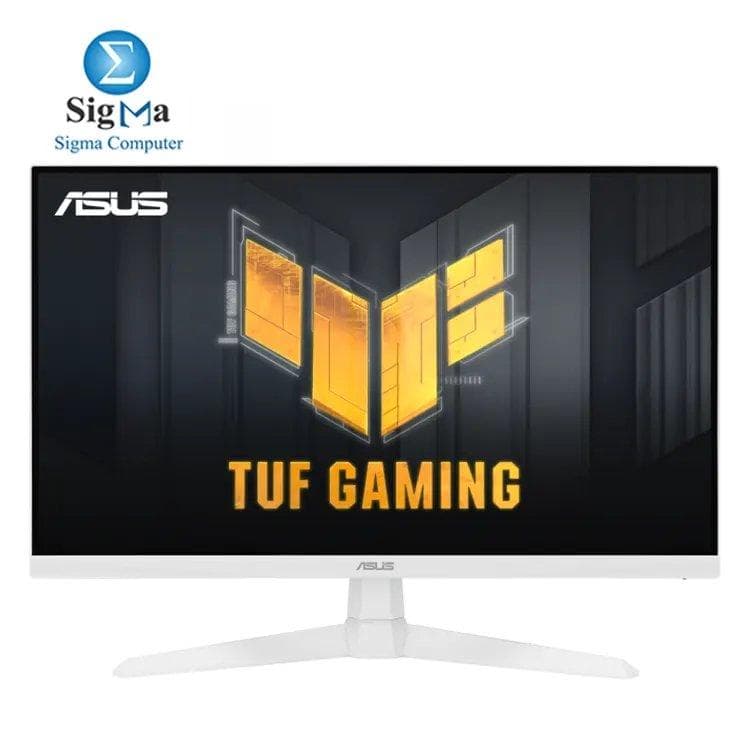 ASUS TUF Gaming VG279Q3A-W – 27” Full HD (1920x1080) Fast IPS, 180Hz, 1ms GTG, FreeSync Premium, G-Sync Compatible (under processing), ELMB Sync, 99% sRGB, Shadow Boost, HDMI 2.0, DisplayPort 1.2, Built-in Speakers