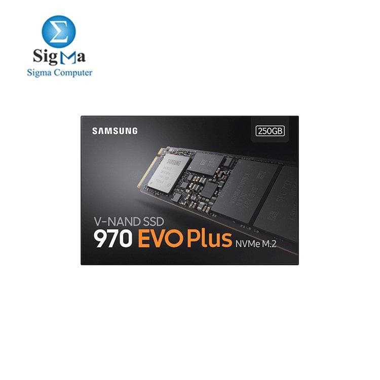 SAMSUNG 970 EVO Plus SSD 250GB NVMe M.2 Internal Solid State Hard Drive with V-NAND Technology, Storage and Memory Expansion for Gaming, Graphics w/ Heat Control, Max Speed, MZ-V7S250B/AM