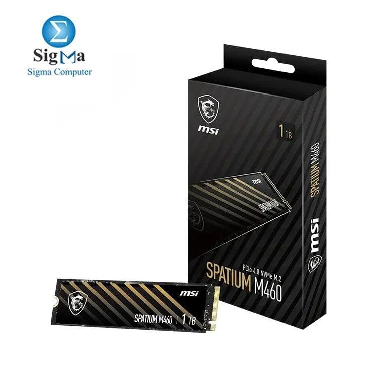 ام اس اي SPATIUM M460 1TB PCIe 4.0 NVMe M.2 SSD – سرعة قراءة تصل إلى 5000MB/s، سرعة كتابة 4500MB/s، تحمل 600TBW، PCIe Gen4x4