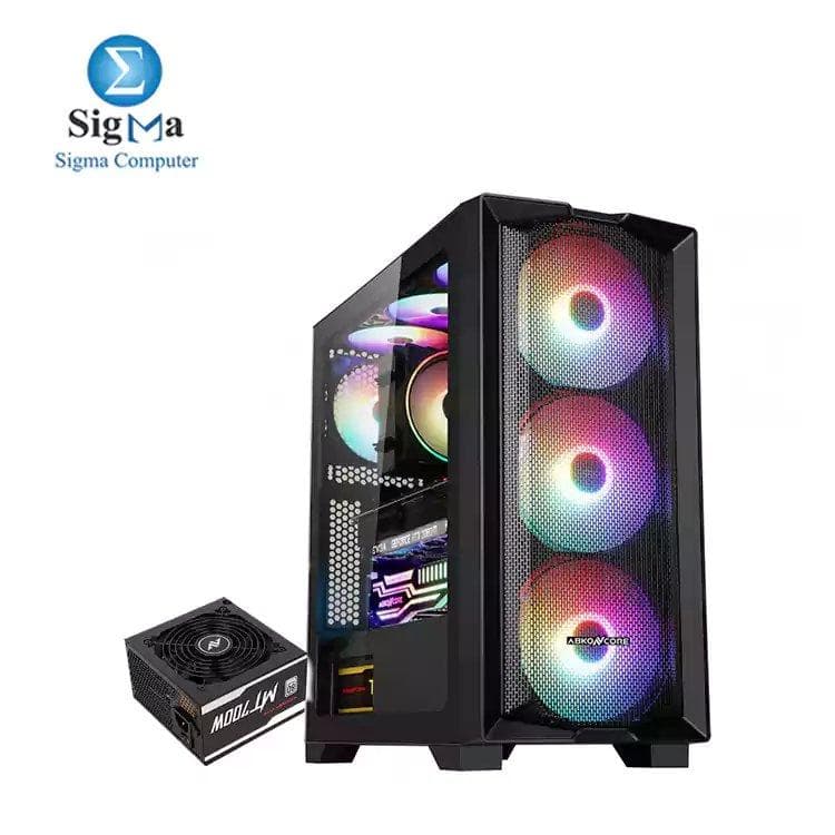 ABKONCORE CORE H450X RGB 4 Fan+PSU 700W 80 PLUS WHITE