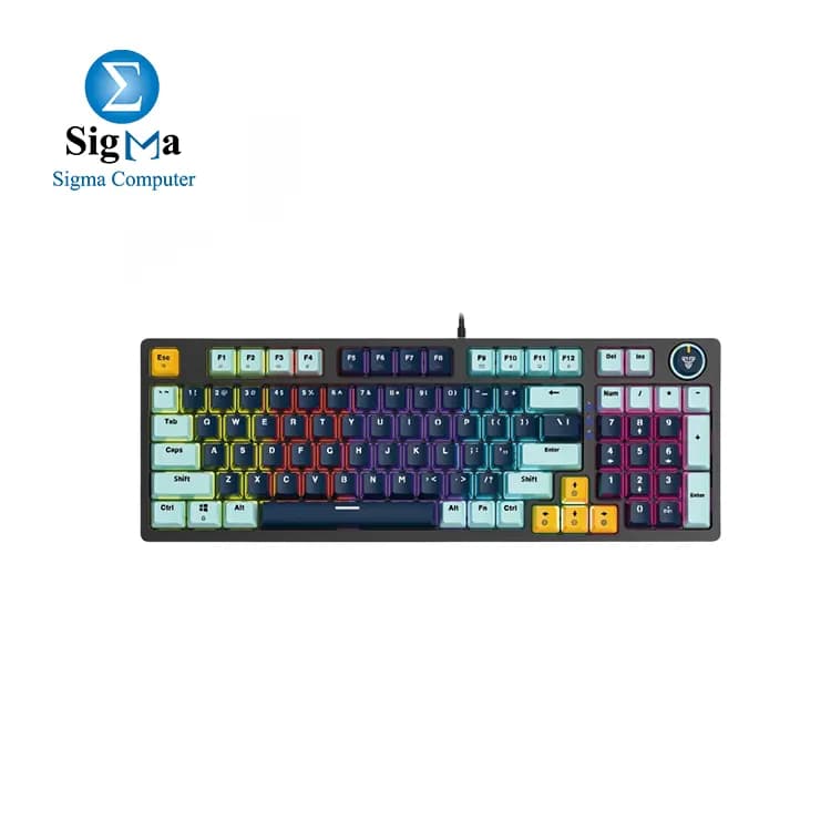 FANTECH ATOM96 MK890V2 95% Mechanical Gaming Keyboard – Hot Swap RED Switches | NAVY BLUE