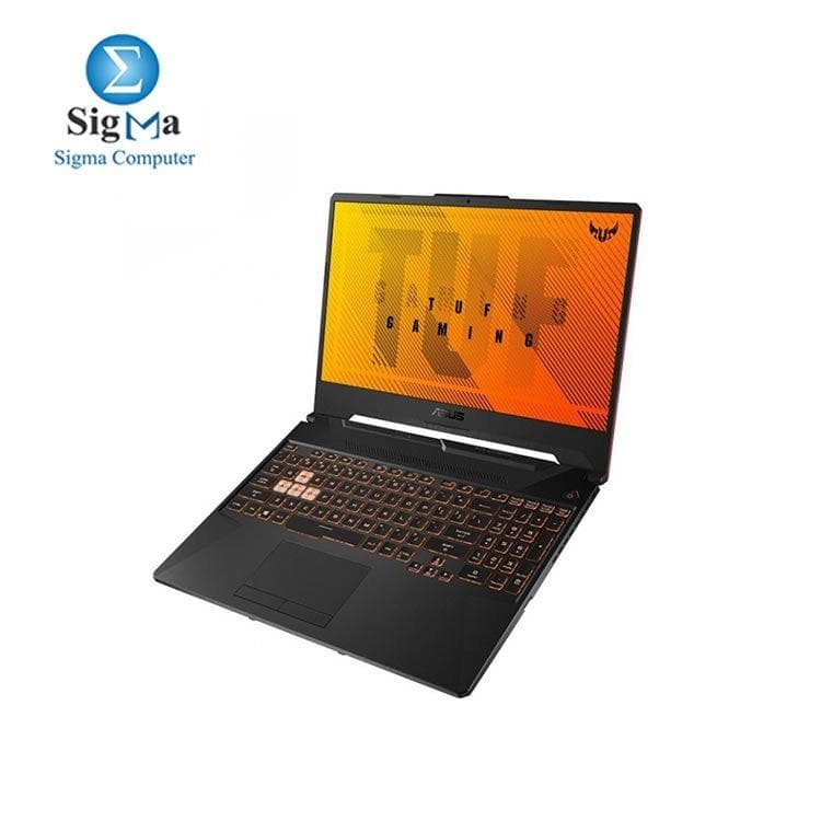 لابتوب جيمنج اسوس TUF FA506II-BQ097T – معالج AMD R7-4800H، رام 16GB، هارد 512GB PCIE SSD، كرت شاشة GTX 1650Ti 4GB، ويندوز 10، لون رمادي معدني