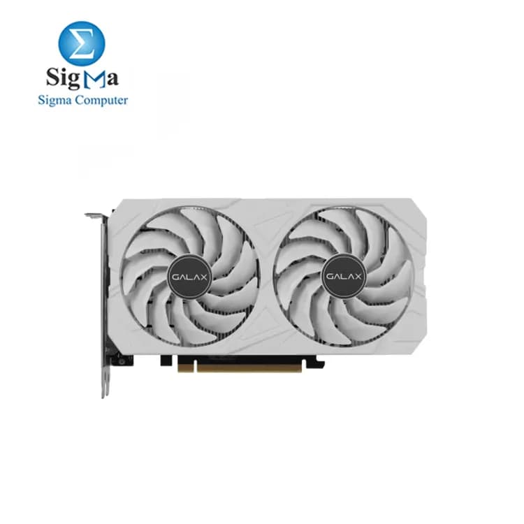 كرت شاشة جالكس RTX 3050 DUAL 6G DDR6 96BIT لون أبيض
