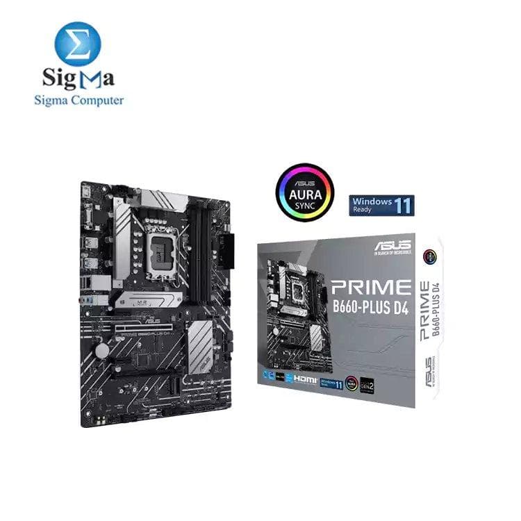 لوحة أم اسوس انتل B660 (LGA 1700) مقاس ATX مع دعم PCIe 4.0 و Aura Sync