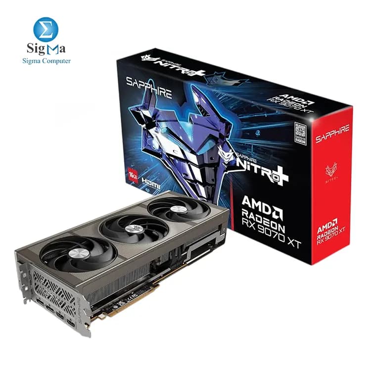 SAPPHIRE NITRO+ AMD RADEON RX 9070 GAMING OC 16GB DUAL HDMI DUAL DP LITE