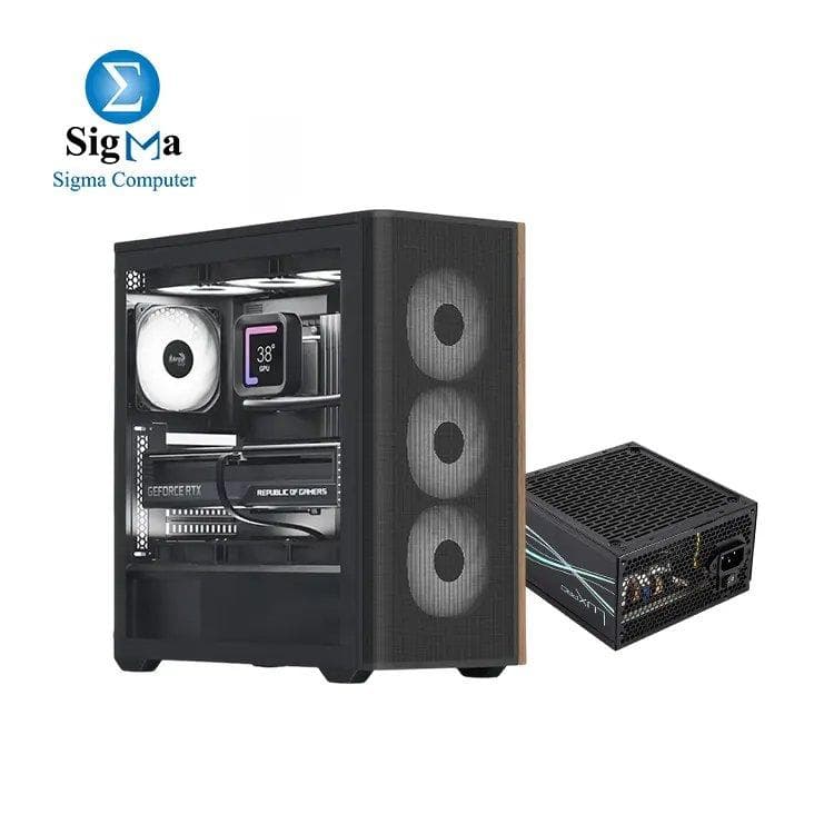 AeroCool D501A Mid Tower Case + LUXPRO 750W 80+ Bronze PSU