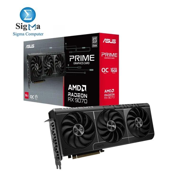 ASUS Prime Radeon RX 9070 16GB GDDR6 OC Edition
