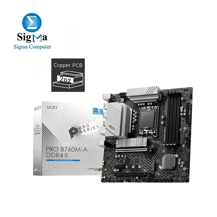 MSI PRO B760M-A DDR4 II LGA 1700 Motherboard