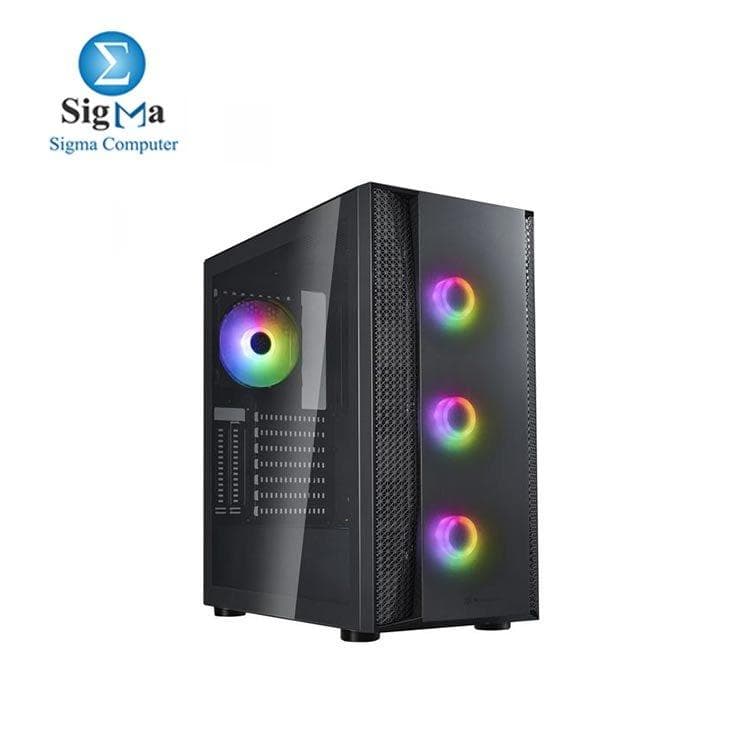 كيسة كمبيوتر FARA B1 V2 من سيلفرستون، إضاءة ARGB، زجاج مقوى، ميد تاور ATX، 4 مراوح