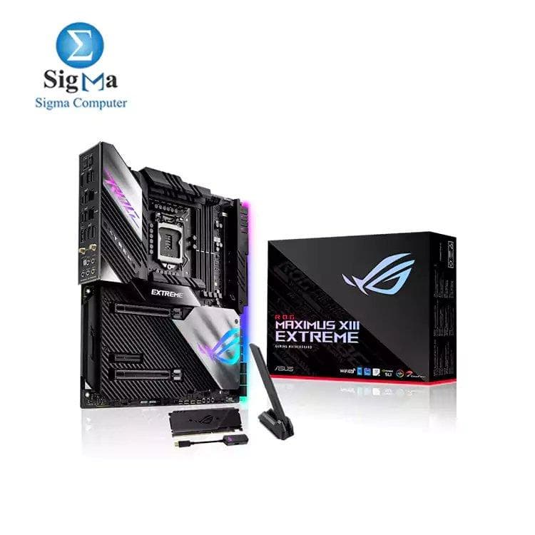 اسوس ROG Maximus XIII Extreme انتل® Z590 EATX WiFi 6E (802.11ax) مع إضاءة Aura Sync RGB
