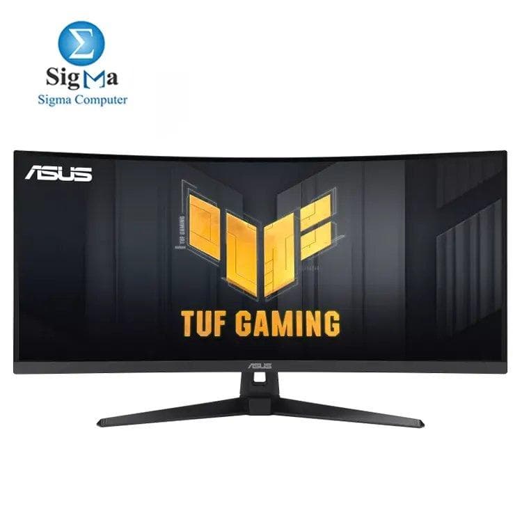 شاشة اسوس TUF Gaming VG34VQ3B - مقاس 34 بوصة WQHD منحنية VA، 180Hz، 1ms MPRT، FreeSync Premium، ELMB SYNC، HDR400، 90% DCI-P3، موزع USB، سماعات مدمجة