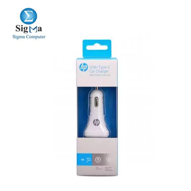 HP Car Charger USB-C & USB-A 4.0A WHITE
