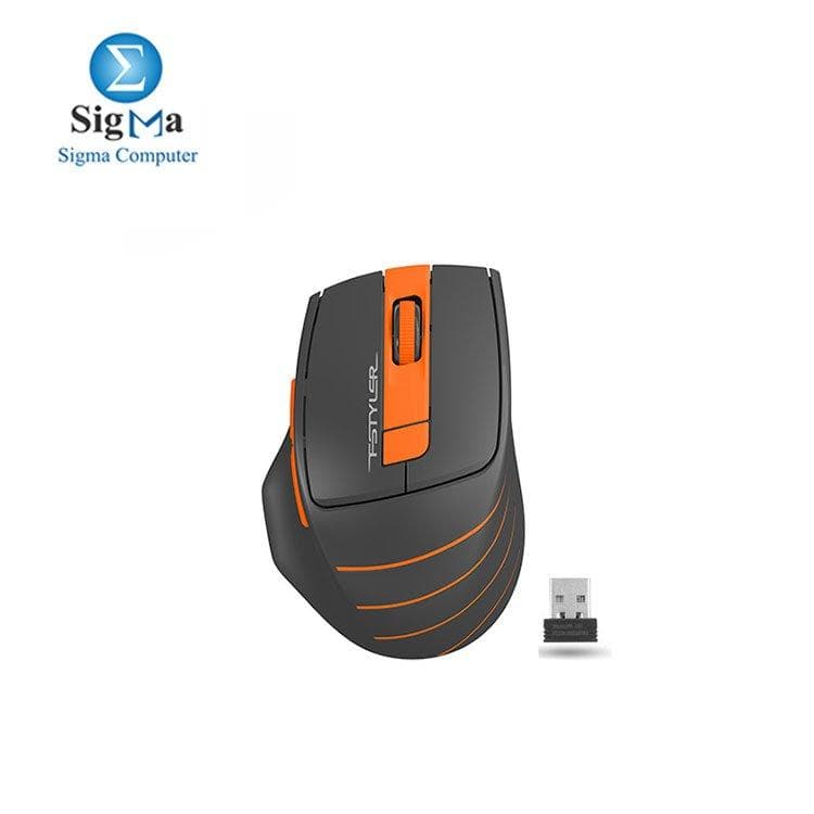 A4TECH 2.4G WIRELESS MOUSE (FG30S) ORANGE