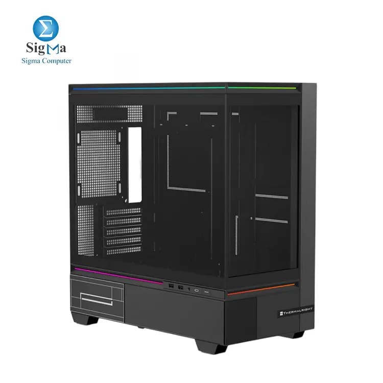 Thermalright TL-M10 VISION Mid-Tower Case Black – 9.16" Screen + 4 Pre-Installed Fans